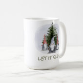 Mug 3 lutins de Noël Laissez neige (Devant droit)