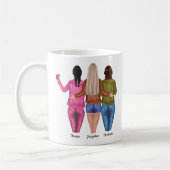 Mug 3 meilleurs amis personnalisés (Gauche)