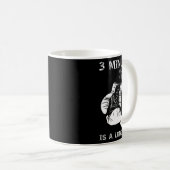 Mug 3 Minutes Est Un Long Moment De Boxe Drôle (Devant droit)