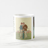 Mug 3 Nouveaux mariés romantiques Art Déco Vintage (Centre)