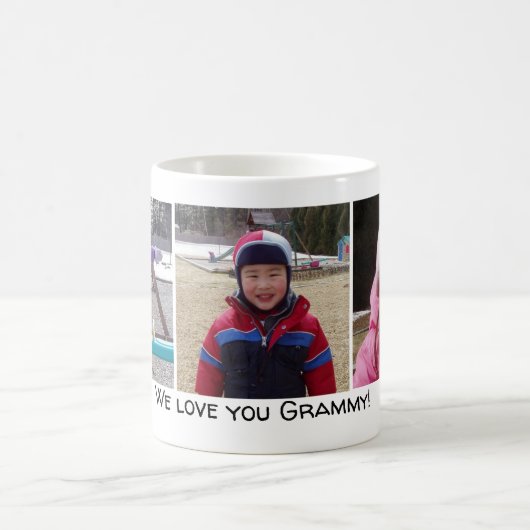 Mug 3 Photo Nous vous aimons Grammy (Centre)