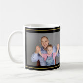 Mug 3 Photos Collage Meilleur Étape Papa Jamais Noir E (Gauche)