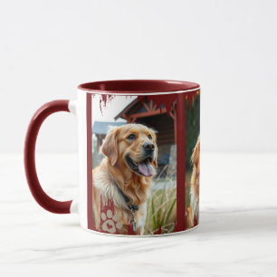 Mug 3 photos de chien Cadeau de coeurs empreintes de p