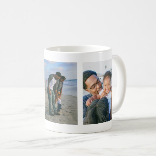 Mug 3 PHOTOS Joyeuses Fêtes de Famille Souvenirs préci (Devant droit)