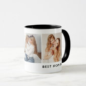 Mug 3 photos personnalisées 'Best Mom Ever' (Devant droit)