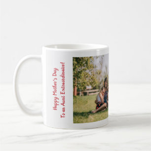 Mug 3 Photos Tante Extraordinaire Cute Modern Chic BAE
