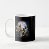 Mug 3 poissons-chats hurlements à la lune drôle de pêc (Gauche)