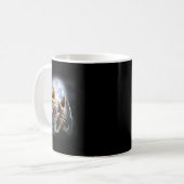 Mug 3 poissons-chats hurlements à la lune drôle de pêc (Devant gauche)