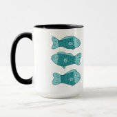 Mug 3 poissons dans l'illustration (Gauche)