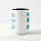 Mug 3 poissons dans l'illustration (Centre)
