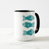Mug 3 poissons dans l'illustration (Devant droit)