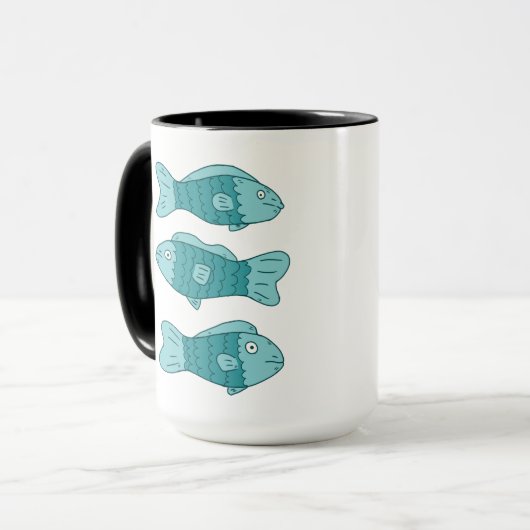 Mug 3 poissons dans l'illustration (Devant gauche)