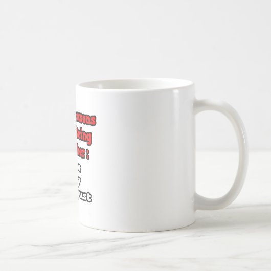 Mug 3 Raisons que j'aime être enseignant (Droite)