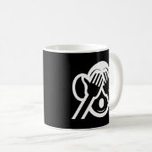 Mug 3 Singes Sages Mizaru 見 ざ る Ne Voir AUCUN Emoji Ma (Devant droit)