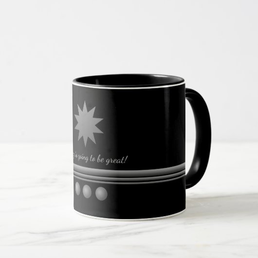 Mug 3 Sphere Silver Text Black Professional (Devant droit)