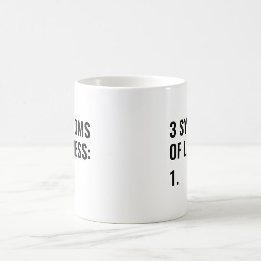 Mug 3 Symptômes De Paresse (Centre)