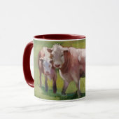Mug 3 vaches dans un paysage (Devant gauche)
