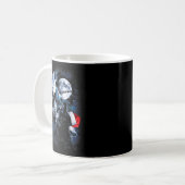 Mug 3 Wolves Howling Under Moon Christmas Santa Wolf L (Devant gauche)