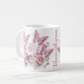 Mug 3D-Blush-Bloom-Papillon-Rêve (Devant gauche)