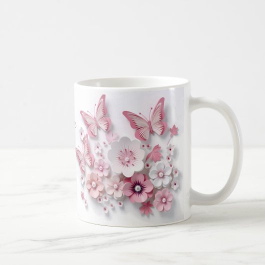 Mug 3D-Blush-Bloom-Papillon-Rêve (Droite)