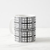 Mug 3D grey geometric abstract pattern background.3d b (Devant gauche)