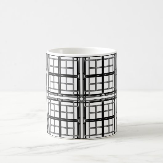 Mug 3D grey geometric abstract pattern background.3d b (Centre)