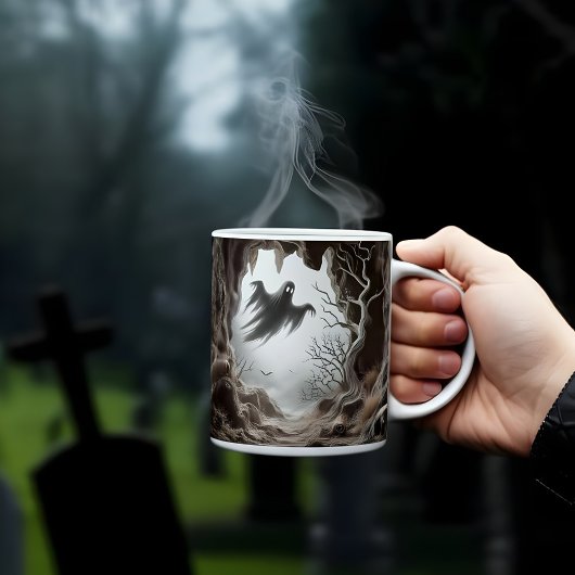 Mug 3D Halloween Éffrayant Fantôme Dans Une Grotte