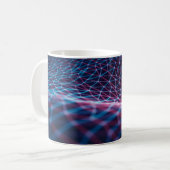 Mug 3D illustration, embossed mesh representing intern (Devant gauche)