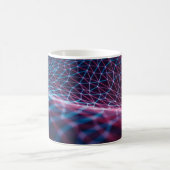 Mug 3D illustration, embossed mesh representing intern (Centre)
