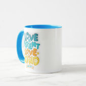 Mug 3D Inflated L'amour est patient, l'amour est bon P (Devant gauche)