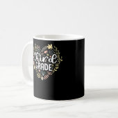 Mug 3e année Coeur floral Retour à l'école filles (Devant gauche)