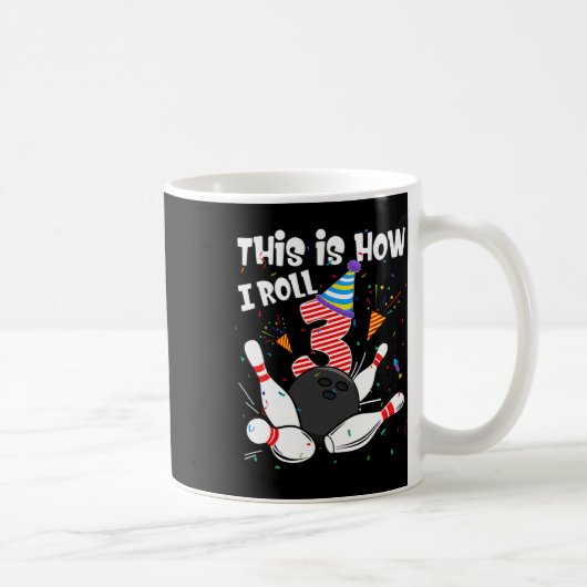 Mug 3e anniversaire Ce comment je roule 3 ans Bo Bowli (Droite)