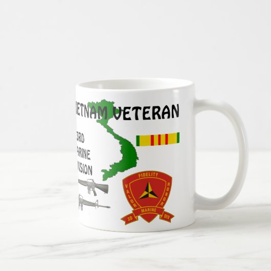 Mug 3e Division du ruban marin Vieux-Vietnam : Les caf (Droite)