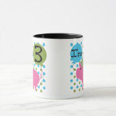 Mug 3ème anniversaire de porc (Centre)