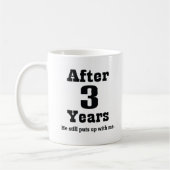 Mug 3ème Anniversaire (drôle) (Gauche)