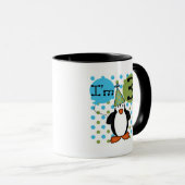 Mug 3ème Pingouin T-shirts et cadeaux d'anniversaire (Devant droit)