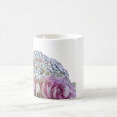 Mug 4008-Roses roses roses et blanches avec perles de (Centre)