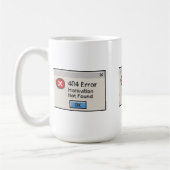 Mug 404 Erreur : Motivation introuvable (Gauche)