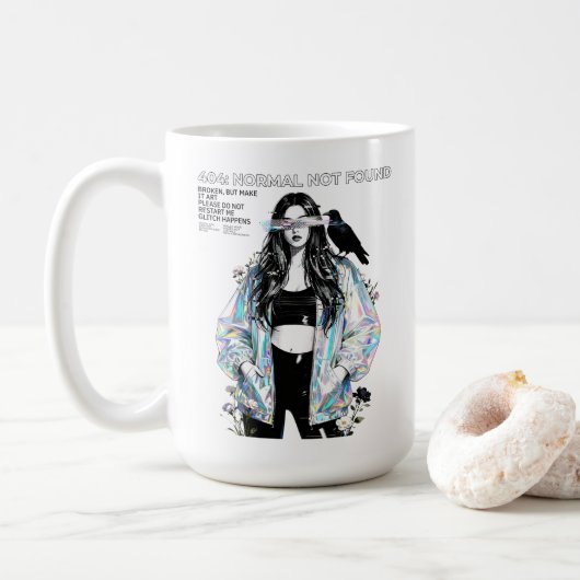 Mug 404 – Normal introuvable (Avec donut)