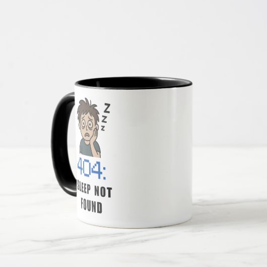 Mug 404 Sleep Not Found (Devant gauche)
