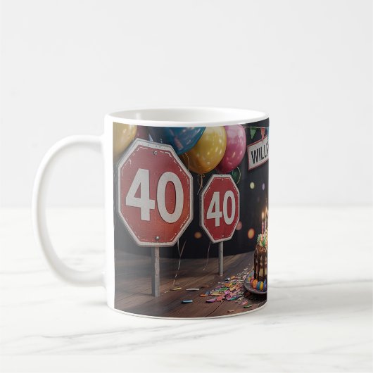 Mug 40 ans (Gauche)