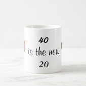 Mug 40 ans c'est le nouveau 20 (Centre)