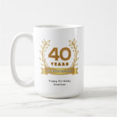 Mug 40 ans de convivialité - Customisé (Gauche)