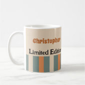 Mug 40 ans de nom génial orange vert (Gauche)