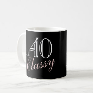 Mug 40 ans et élégant Anniversaire avec écriture éléga