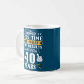 Mug 40 ans Funny 40e anniversaire Stock Investisseur (Devant gauche)