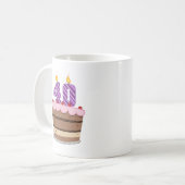 Mug 40 ans sur le gâteau d'anniversaire (Devant gauche)