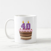 Mug 40 ans sur le gâteau d'anniversaire (Gauche)