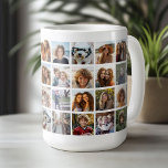 Mug 40 Collage de photos - 4 rangées 10 colonnes - Bla<br><div class="desc">Ce design branché de grille photo comprend une place pour quarante photos ou des moments forts de la vie. Si vous devez ajuster l'illustration ou modifier la couleur de l'arrière - plan,  cliquez sur le bouton personnaliser et effectuez des modifications.</div>