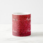 Mug 40 Et Fabuleux Anniversaire Rouge Glitter Blanc Mo (Centre)